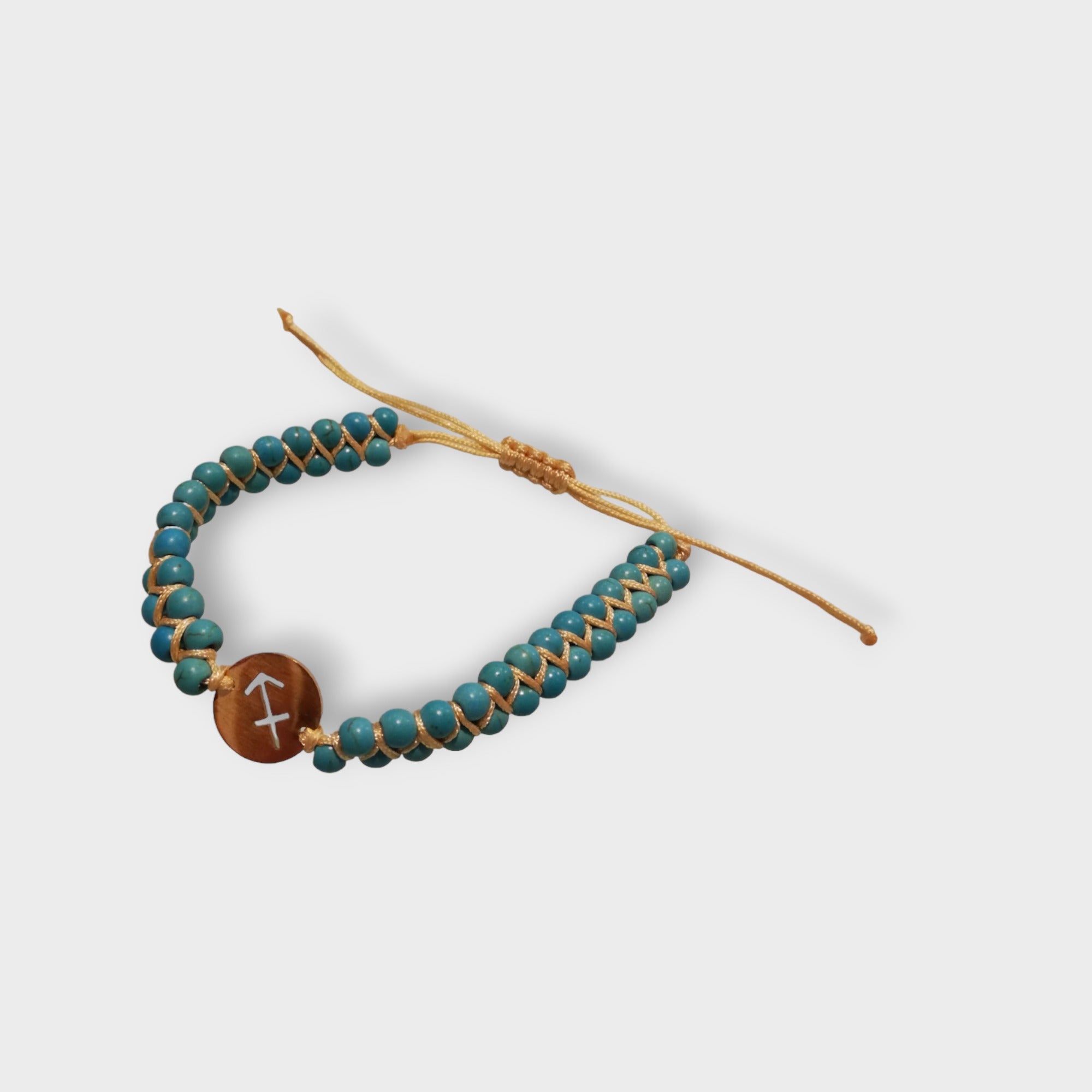 Zodiac sign rope charm bracelet in various shades Zodiac sign rope charm bracelet in various shades